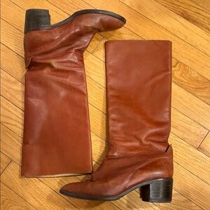 Campione Italian Leather Knee-High Boots